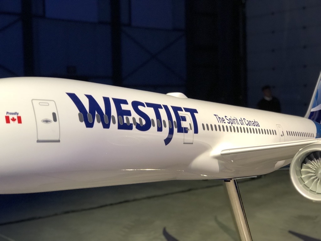 WestJet unveils its Dreamliner 787 to the world